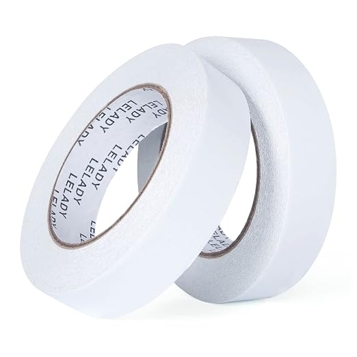 LELADY Double Sided Tape 1 Inch x 40 Yards- 2 Rolls Double-Sided Adhesive by LELADY