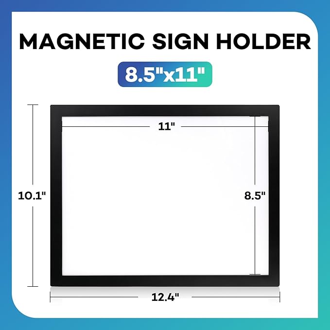 YixangDD 16 Pack Magnetic Sign Holder 8.5 x 11, Self-Adhesive Magnetic Wall - Image 6