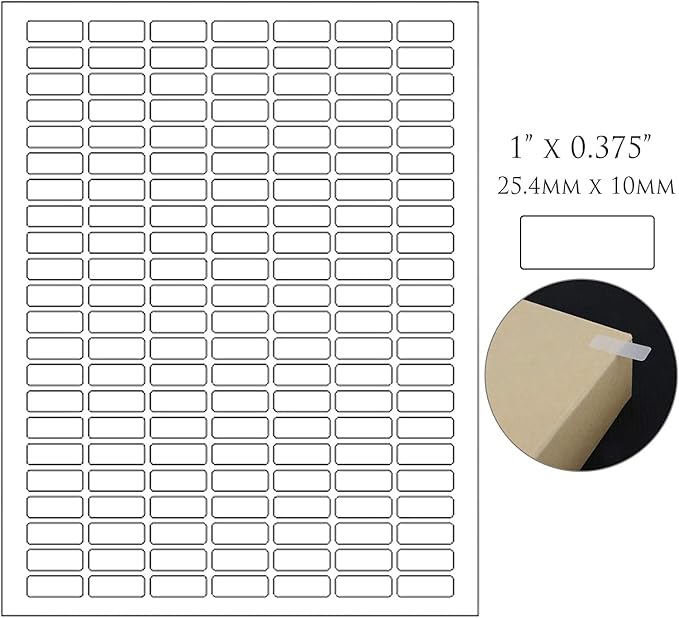 Small Rectangular Labels Protectors + Bonus Color Stickers - Image 2