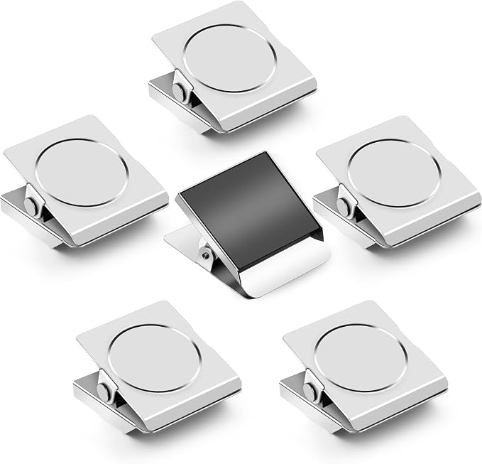 Grtard 6 Pack Magnetic Clips Heavy Duty, Magnet Clips by Grtard