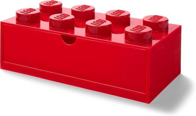 Room Copenhagen Lego Storage Brick 8 Desk Drawer, 8-Stud Stackable Tabletop by ROOMCopenhagen