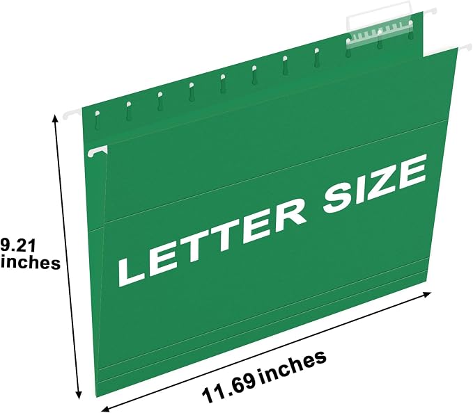 HERKKA Hanging File Folders, 30 Pack Reinforced Letter Size Hanging Folders - Image 2