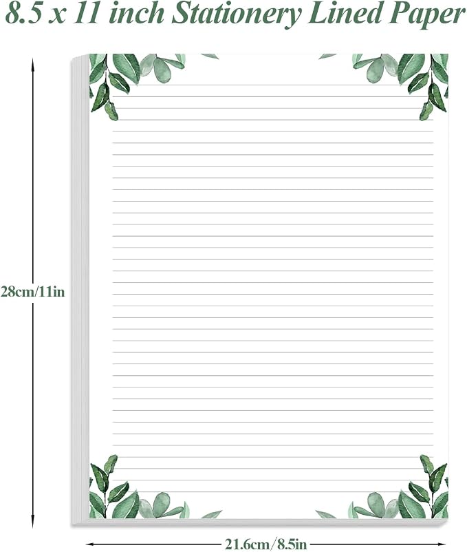 Stationery Lined Paper, Letter Size Unpunched Ruled Filler Paper, 300Sheets / - Image 4