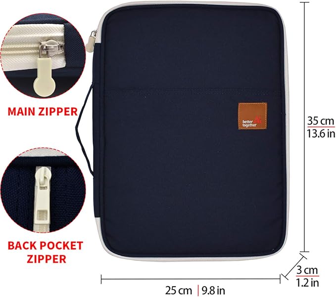 Document A4 Bag Case Waterproof Organizer Portfolio Office Travel Zipper - Image 2