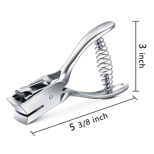 IMLIKE Badge Hole Punch for ID Cards:All Metal Handheld Slot Hole Punch - Image 5