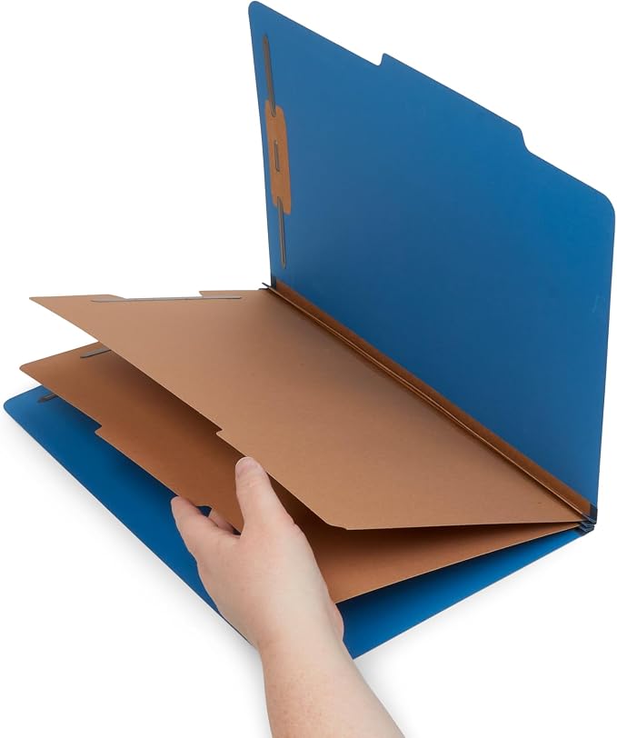 10 Dark Blue Classification Folders - Image 6