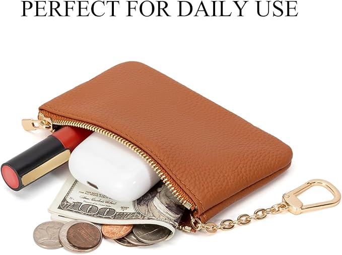 Full Grain Leather Coin Purse - Image 5