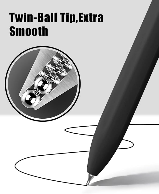 Vitoler Black Ink Gel Pens, For Teachers, For Nurses, Quick dry, Liquid Ink - Image 4