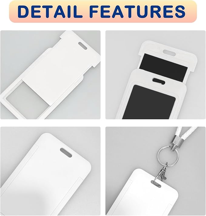 Custom Badge Holder ID Card Hold Case, Personalized Retractable Badges Holders - Image 4