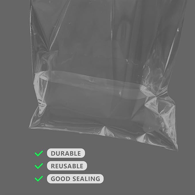 50 Pack Acid-Free Crystal Clear Sleeves Storage Bags - Image 8