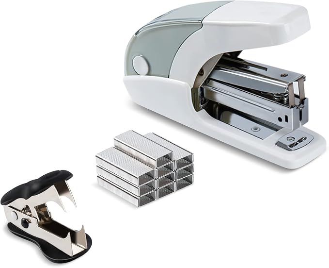 PAPERPAL Effortless Stapler Set, 20 Sheet Capacity, 000 1/4-inch staples and a by PAPERPALDirect