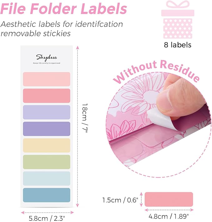 SKYDUE Accordion File Organizer, Floral Expanding File Folders - Image 4