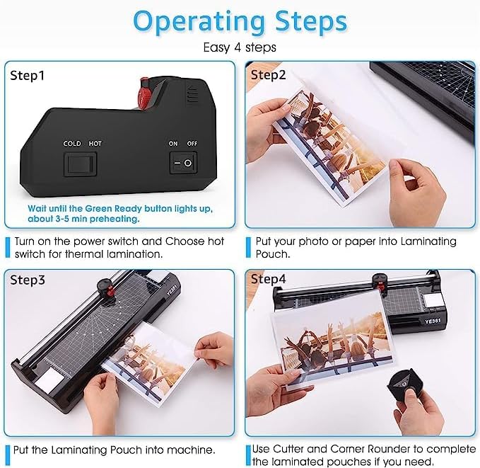 A3/A4/A6 Laminator Machine, YE381 Thermal Laminating Machine - Image 6