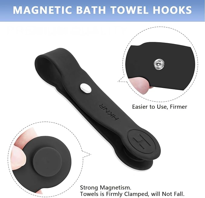2 Pcs Strong Magnetic Towel Clips - Image 2