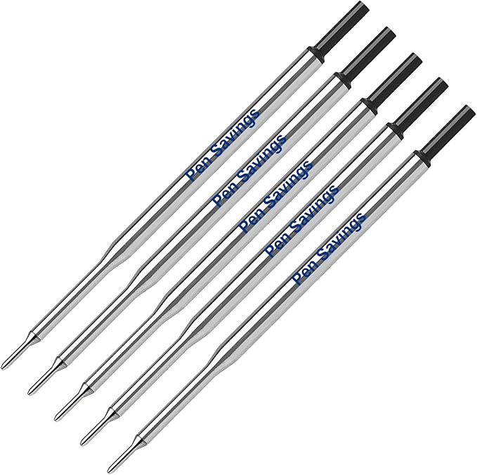 5 Pen Savings Ballpoint Pen Refills Compatible by PenSavings