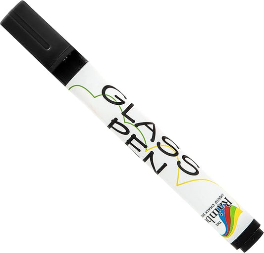 Glass Pen Window Marker: Liquid Chalk Pens for Glass, Whiteboard Markers with Washable Paint - Graduation, Car Windows, Mirror Pen, Storefront, Wedding, Parade, Party & Holiday (Black, Fine Tip)-DeskLoop Office