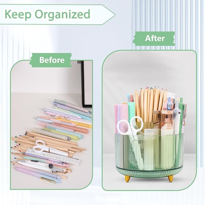 SKYDUE Rotating Pencil Pen Holder, Pen Organizer - Image 5