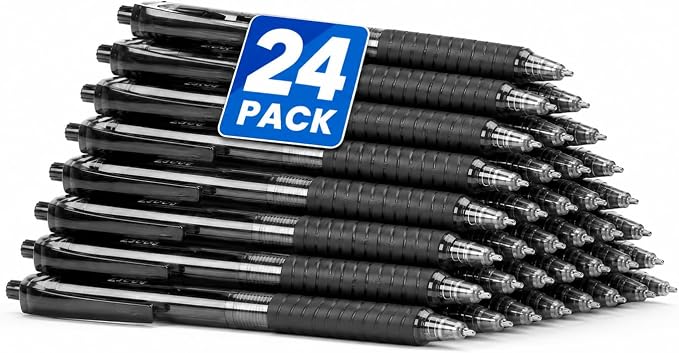 Sooez 24 Pack Bulk Pens Ballpoint, Smooth Writing Pens by Sooez
