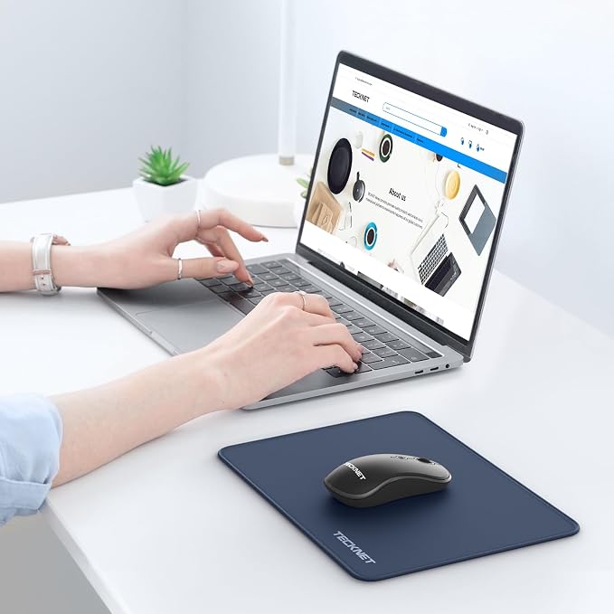 TECKNET Mouse Pad with Anti-fray Stitchin, Waterproof Surface & Non-Slip Rubber - Image 6