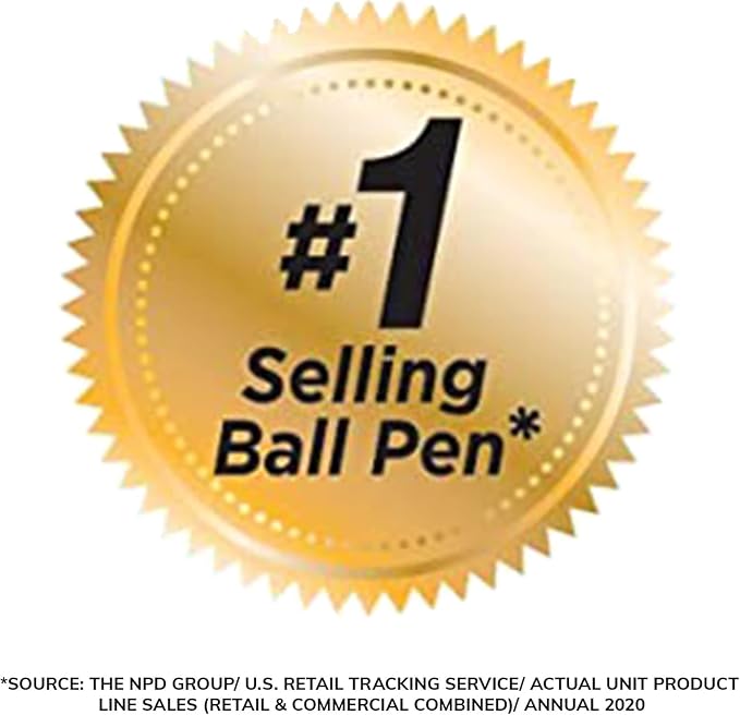 BIC Round Stic Xtra Life Black Ballpoint Pens, Medium Point, 36-Count Pack of - Image 4