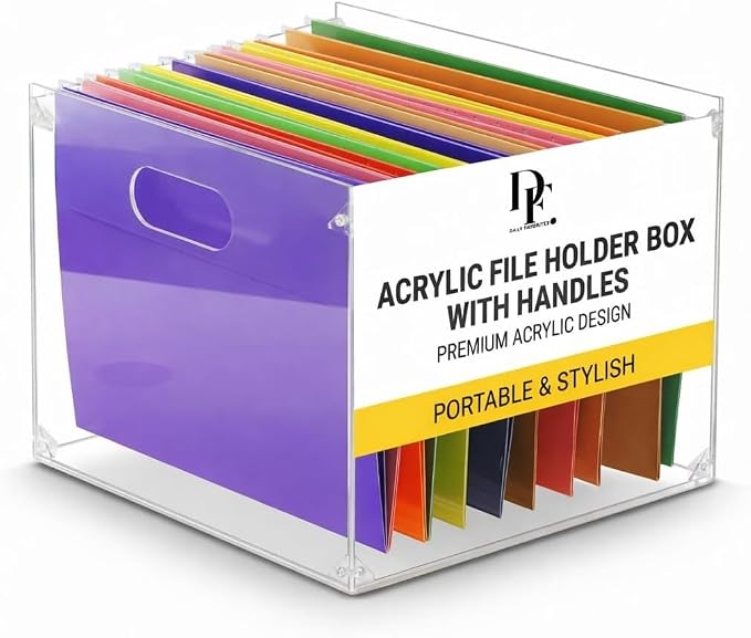Clear Acrylic File Organizer, by DailyFavorites