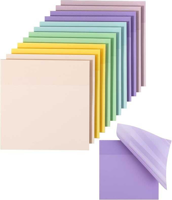 Mr. Pen- Transparent Sticky Notes, 12 Pads, 600 Sheets | See Through by MrPen