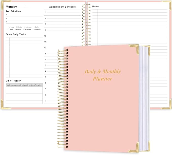 Undated Daily Planner 8.5"x11" by Qzyoneei