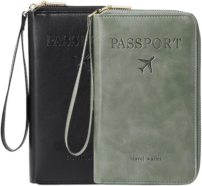 Multi-Functional RFID Passport Wallet, RFID Passport Holder by LECDOA