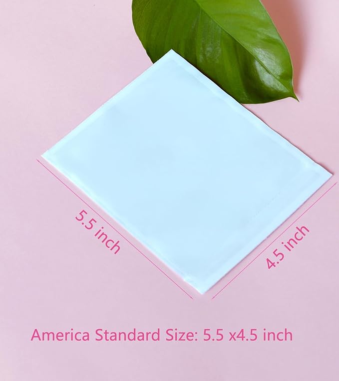 1000 PCS 4.5"x 5.5" Clear Self-Adhesive Packing List Envelopes - Image 2