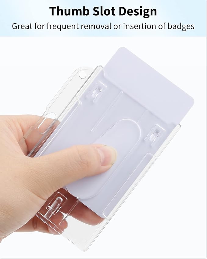 Pawfly 10 Pack Horizontal 2-Card Badge Holder - Image 3