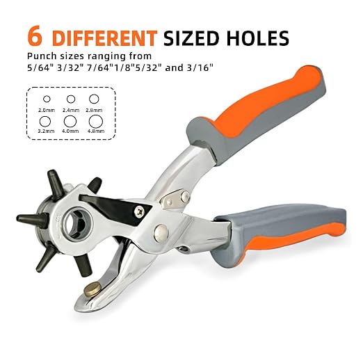 Leather Hole Punch, BILLION GOLD Heavy-Duty Belt Hole Puncher, Watch Straps - Image 2