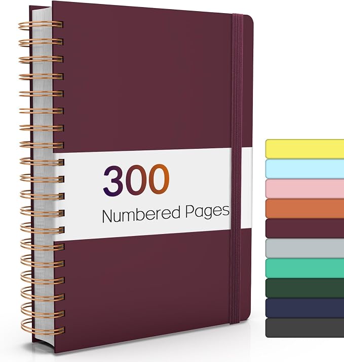 Forvencer A4 Lined Spiral Journal Notebook by Forvencer