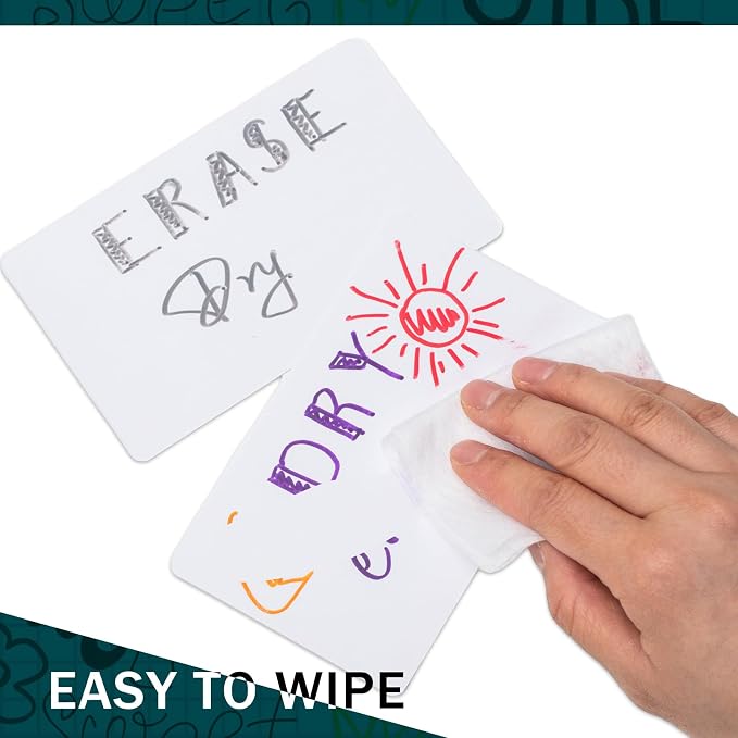 Harloon 100 Pcs Dry Erase Index Cards 4 x 6 Inch Laminated Reusable Dry Erase - Image 5