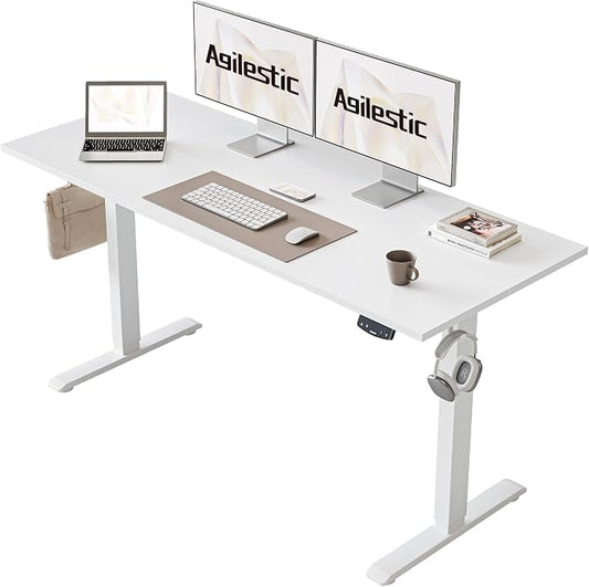 Agilestic Electric Standing Desk, 55 x 24 Inches Height Adjustable Desk by Agilestic