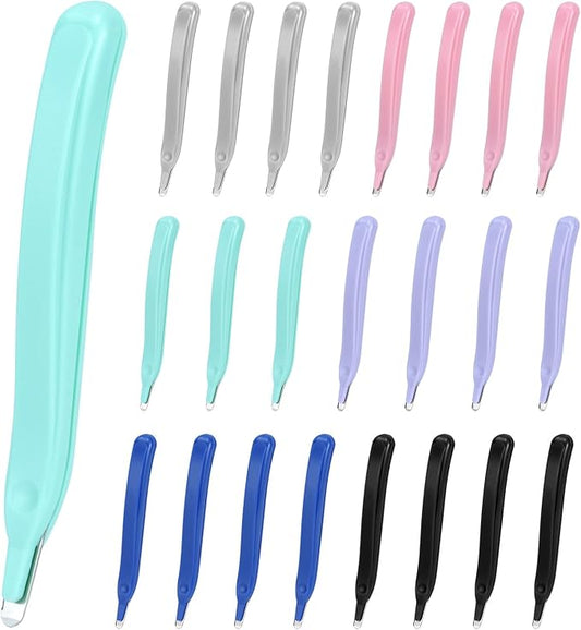 QWORK 24 Pcs Magnetic Staple Remover Bulk, Rubberized Plastic by QWORK