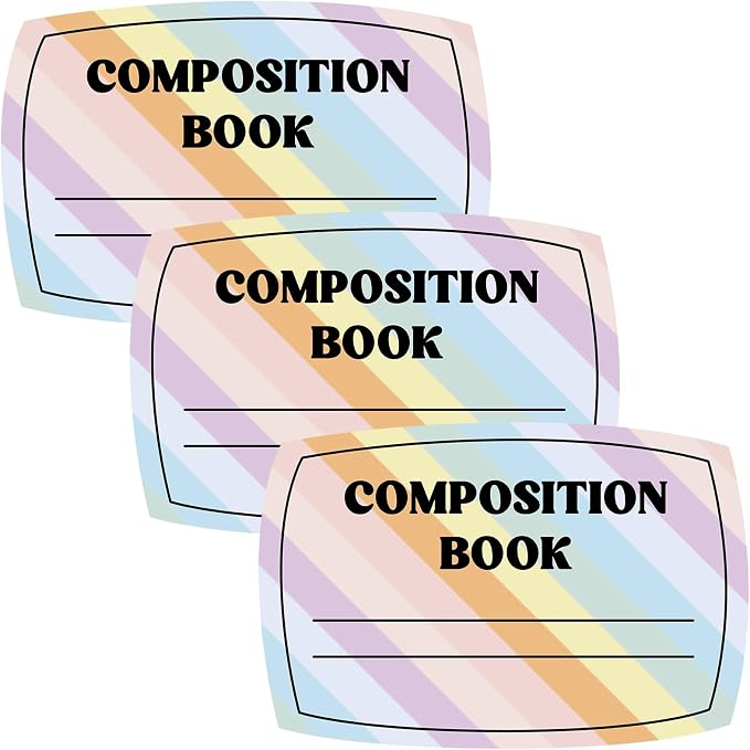 Fuutreo 3 Pcs Composition Book Bulletin Board Paper Composition Notebook by Fuutreo