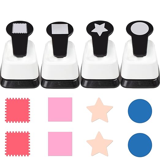 Paper Punch Set, 1 inch Hole Puncher by HKKYOArtsCrafts