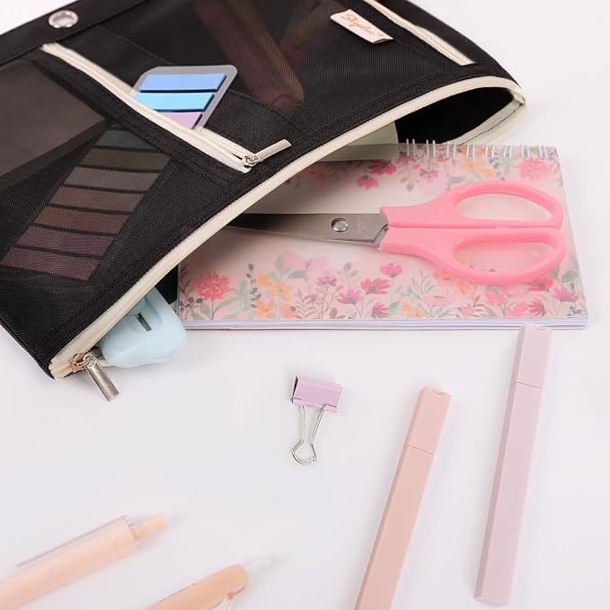 SKYDUE Pencil Pouch for Binder, Pencil Case, 3 Ring Binder Pencil Pouch - Image 6