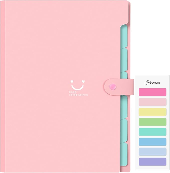 Forvencer Accordion File Organizer, Letter Size, 7 Pocket Expanding File Folder by Forvencer