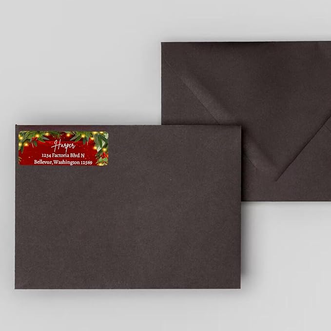 Christmas Return Address Labels Personalized - Image 6