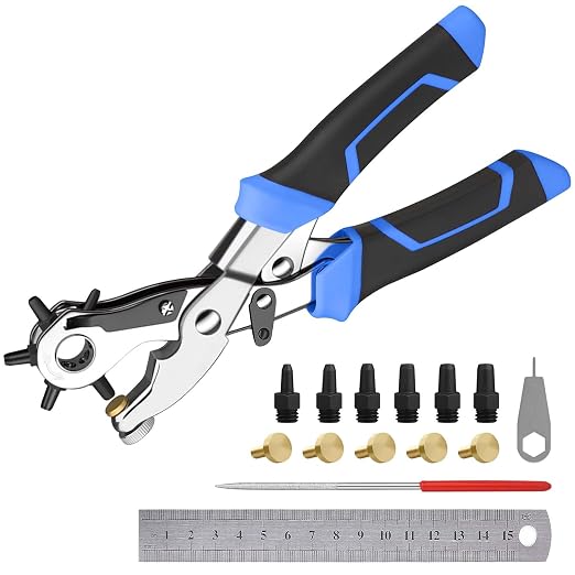 Heavy Duty Rotary Puncher, Diyife Leather Belt Hole Puncher by Diyife