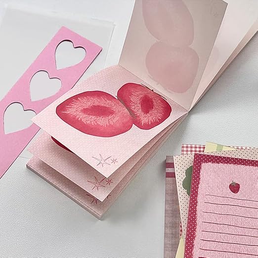 200 Sheets Strawberry M5 Note Pads Kawaii Scrapbook Paper To Do List Notepad - Image 4