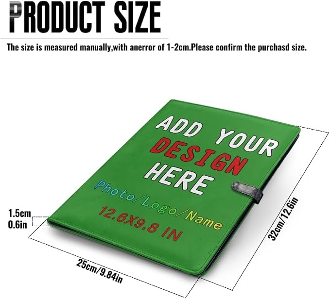 Personalized Padfolio with Logo Photo Name, Custom Business Portfolio Folder - Image 4