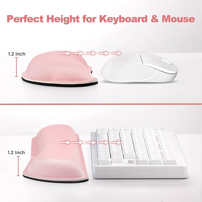 Gimars Upgrade Cleanable PU Leather Keyboard Wrist Pillow Rest Pad, Enlarge - Image 5