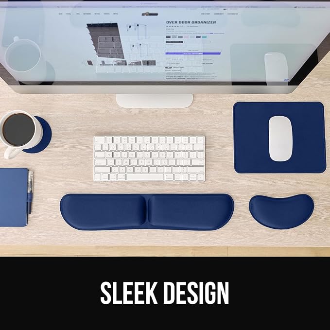 GORILLA GRIP Silky Memory Foam Keyboard Wrist Rest and Mouse Pad - Image 9