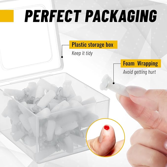 Outus 20 Sets Magnetic Push Pin Magnet Thumb Tack Poster Hanger Thumb Tacks - Image 5