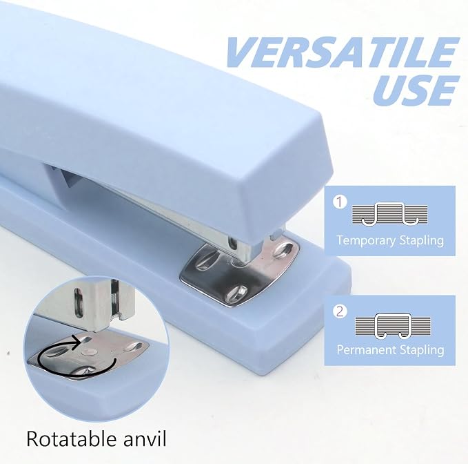 2 Pack Blue Office Staplers, 25-Sheet Capacity - Image 3