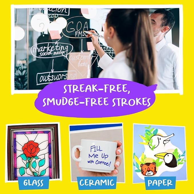 Chalkola Dry Erase Markers Fine Tip | Thin Point Dry Erase White Board Pens - Image 7