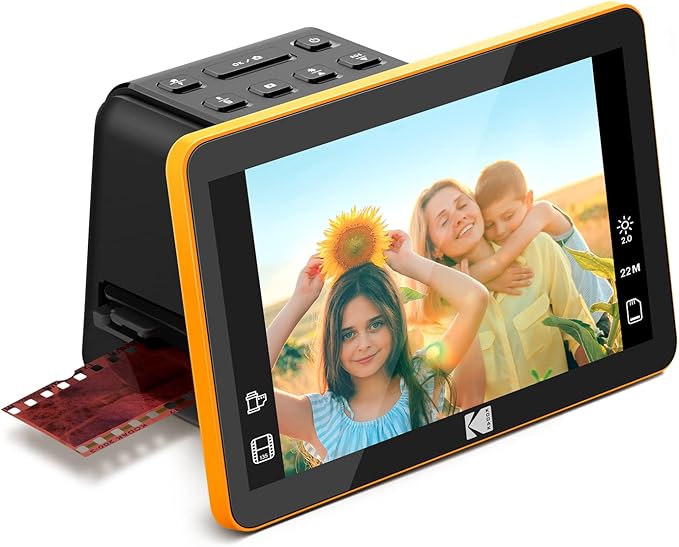Kodak Slide N Scan Max Digital Film Slide Scanner, Black/Yellow (RODFS70)-DeskLoop Office