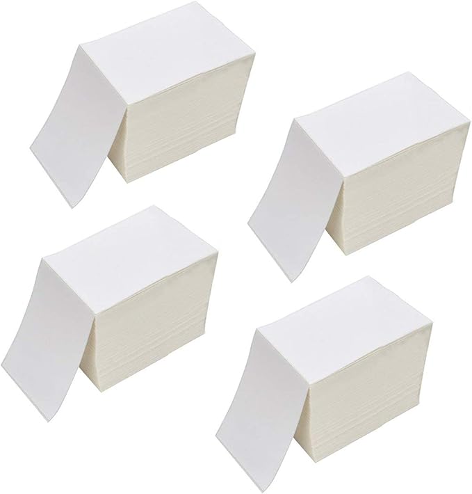 RyhamPaper 4" x 6" Fanfold Direct Thermal Labels by RyhamPaper